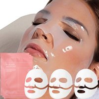 3pcs Collagen Face Mask Split Disposable Deep Moisturizing Facial Masks Hydrating Boost Skin Care for Women Beauty Collagen Mask