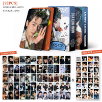 92PCS Cha Eun-Woo New Album ELSE Peripheral LOMO Cards K-pop Star Collectible Photo Cards with Bonus Stickers