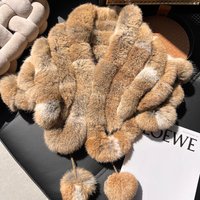 True rabbit fur triangle shawl cloak warm and thick neck-protecting real rabbit fur scarf shawl scarf in autumn and winter