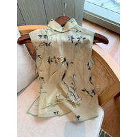 2025 new chinese retro elegant plate buckle waistcoat women's summer vintage national style sleeveless cheongsam vest top women