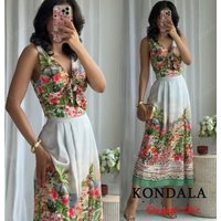 Summer Holidays Printed Skirt Set Women's Bow V-Neck Halter Top OR Pleated Skirt 2025 Summer Elegant Vacation Lady Set