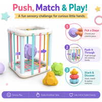 Sessel Colorful Shapes Sensory Toys Square Round Styles Fun Hands-On Play Options