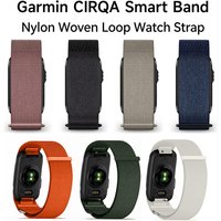 Nylon-Armband für Garmin CIRQA Smart Band Sport-Fitness-Tracker, Verstellbare Gewebte Schlaufenbänder für Männer & Frauen