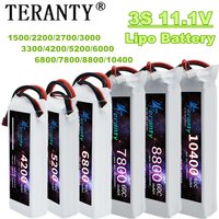 TERANTY 3S Bateria Lipo 11.1V 1500/2200/2700/3000/3300/4200/5200/6000/6800/7800/8800/10400mAh Do Samochodu RC Samolotu Łodzi