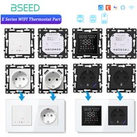 Inteligentny termostat WiFi BSEED do ogrzewania podłogowego/kotła/wody, część sterująca termostatem, szklany panel, sterowanie aplikacją Tuya