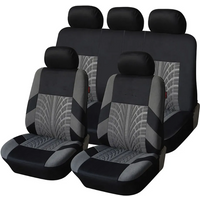 2Pcs Split Front Universal Full Wrapped Cloth Car Seat Covers Fit Sedan SUV Van Automotive Interior Seat Covers