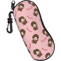 Monchhichis Accessories Glasses Case for Girl Boy Student Zipper Eyewear Storage Box Cartoon Sunglasses Box