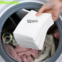 50Pcs Plastic Free Laundry Detergent Tablets Hypoallergenic Liquid Free Laundry Tablets Powerful Biodegradable Cleaning Strips