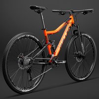 AliExpress Ready Stock New 26 27.5 29 Inch 24 27 30 Speed Double Shock Absorption Orange Disc Mountain Bike Adult Road Bikes
