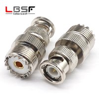 BNC male to SO239 UHF female BNC male to UHF female BNC-J/SMA-K walkie-talkie adapter all copper