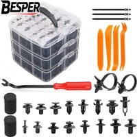 Auto Kunststoff Retainer Clips Automobil Kotflügel Push Pin Niet Tür Trim Panel Retainer Automobil Stoßstange Gemischte Größe Befestigungen Werkzeug