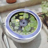 13cm Mini-Solarbrunnen für Pool, Teich, Gartendekoration, Vogelbad im Freien, solarbetriebener schwimmender Wasserbrunnen