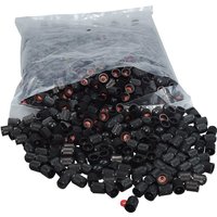 AliExpress NONE 500/1000PCS Car Tire Valve Plastic Black Bike Tyre Valve Caps with O Rubber Ring Covers Dome Shape Dust for Car Motorcycles