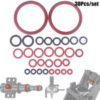 【F】30Pcs O-Ring Seal Kit Silicone Gasket For Saeco Coffee Machine Brewing Group Spout Connector Sealing Rings Accessories