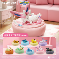 Spot Hot Anime Character Eevee Multi Form Series Blind Box Desktop Decoration Ornament Set Toy Scene Building Props Mystery Gift