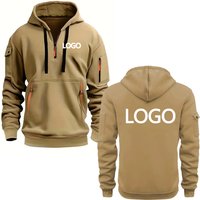 Individuell bedruckte Hoodies für Männer und Frauen, locker sitzende Freizeitsportbekleidung mit Reißverschlüssen, langärmlige Kapuzenpullover mit mehreren Taschen