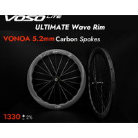 Disc brakeruedas carbono 700c carretera VONOA 5.2mm Carbon Spoke Wave Rim Ceramic Bearing Hub Road Racing Wheelset UCI Quality