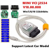 V18.00.080 MINI VCI j2534 Fahrzeugdiagnoseunterstützung Neuestes Automodell für Toyota TIS Techstream Mehrsprachig