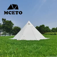 hot Pyramid Tent With Snow Skirt Ultralight Outdoor Camping With A Chimney Hole For Cooking Travel Backpacking Tent Teepee Tipi