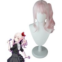 Anime-Projekt Sekai bunte Bühne! Akiyama mizuki cosplay perücke lange rosa lockige hitze beständige synthetische haar perücken
