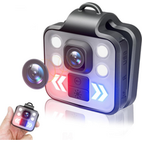Mini Camera with Audio & Video Recording Recorder - Flashlight Headlamp Waterproof Cam for Home Outdoor Fishing Camping