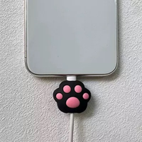 Cute Cat Paw Cable Protector For iPhone USB Charging Cable Protective Cover Data Line Wire Winder