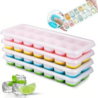 14 Grille ice cube tray Silicone ice cube mold tray reusable ice cube maker super easy to loosen ice cube mold whisky 1/4 piece