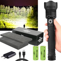 250000cd 1000m xhp 90,2 leistungs stärkste LED-Taschenlampe USB-Zoom taktische Taschenlampe xhp50 oder wiederauf ladbare Batterie Handlicht