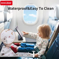 Cartoon Children Plane Seat Extension Adjust Pad Easy To Clean Kids Plane Travel Hammock Bed Waterproof Airplane Seat Extender