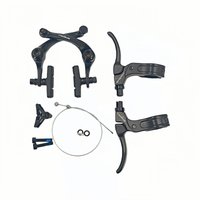 AliExpress NONE BMX Brake Set Ultralight Aluminum Alloy BMX Bicycle Brake Handlebar 22.2mm Compatible U-Brake Universal Cycling Brake Levers