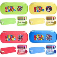The Amazing Digital Circus Pomni Pencil Case Interlayer Zipper Stationery Box Storage Bag Wallet Students Polyester Pencil Case