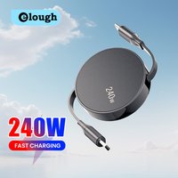 240W Double Ended Retractable Data Cable Portable Type C To Type C Fast Charging Cable For iphone 15 Xiaomi Huawei Phone Cord