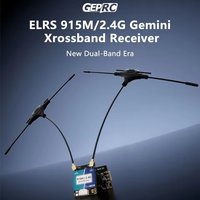 GEPRC ELRS 915M/2.4G Gemini Xrossband Receiver Dual-band System with SH1 Connector for FPV Drone Transmitter Built WiFi Antenna