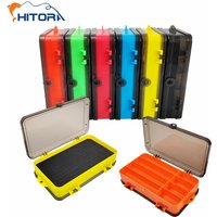 New Fishing Box Double sided Portable Sponge Pad Fly Lures Container Jig Head Hook Storage Bait Case Carp Accessories Box Tackle