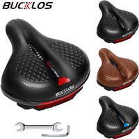 AliExpress BUCKLOS Bike Saddle with Light Widen Big Pad Bicycle Seat Cushion Comfortable Ergonimic MTB Road Bike Chair Hollow Design Seat