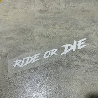 AliExpress NONE Motorcycle Sticker RIDE RO DIE Mountain Road Bike Reflective Stickers Laser Frame Car Tube Decoration Helmet Stickers