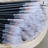 50Pcs Disposable Eyeliner Brushes Fine Fiber Head Eyeliner Cream Applicator Eye Cosmetic Brush With Cap Makeup Beauty Tools