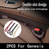Car Seat Gap Filler Between Seat Crevice Interior Decoration Accessories 2Pcs For Genesis G80 GV70 GV80 GV60 G70 Essentia G90 X