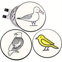 3 pacs Golf Ball Markers with Magnetic Hat Clips Value Sets for Men Women Golfer, Removable Attaches Easily to Golf Cap