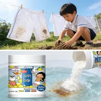 500g Hyper Concentrated Strong Stain Remover Powder Active Oxygen Power Clothes Sheets Fabric For Deep Clean For Laundry Kitchen