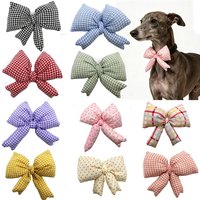30/50pcs Fashion Pet Products Bowties Plaid Style Removable Pet Collar Accessories Dog Bows Pet Supplies Dog Bowties