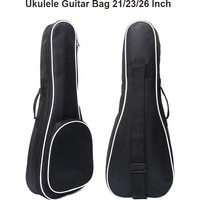 Ukulele Guitar Bag 21/23/26 Inch Thickened Waterproof Oxford Nylon Single Straps Cotton Padded Guitar Ukulele Backpack