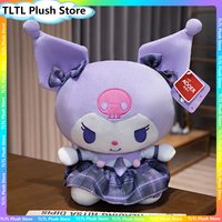 Genuine Aoger Sanrio Kuromi Plush Toy Jk Dress Kawaii Cute Cartoon Peluch Doll Kawaii Anime Sleeping Companion Birthday Gift