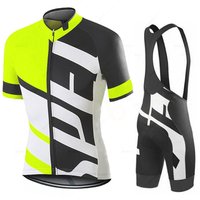 AliExpress NONE Men's Sportswear Summer Team Cycling Jersey Set Short Sleeve Bicycle Clothing Summer Road Bike Uniform Maillot Ciclismo Hombre