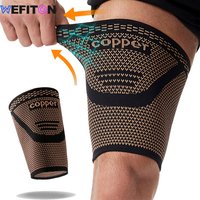 1PCS Hamstring Compression Sleeve -Copper Thigh Compression Sleeve for Women Men-Thigh Braces for Quad Supports,Groin ,Running