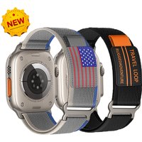 Nylonarmband für Apple Watch Band 44 mm Ultra 49 mm 40 mm 45 mm 41 mm 42 mm Armband Sportarmband Correa iWatch Serie 8 SE 7 6 5 4