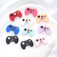 10Pcs/Lot Colorful Gamepad Resin Charms Perfect for Jewelry Making Accessories DIY Earrings Necklace Keychain