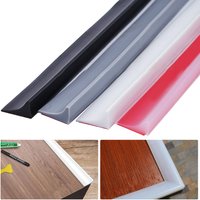 1pcs Bathroom Water Stopper Silicone Retaining Strip Water Shower Dam Flood Barrier Dry And Wet Separation Blocker