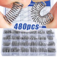 15 Sizes 304 Stainless Steel Compression Spring Assortment Kit Small Springs Mechanical Repairs DIY Home Projects Tool Box