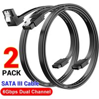 1/2PCS SATA 3.0 SATA III Data Transmission Cable for PC Laptop SATA HDD SSD Drive Writer Straight Bent 6Gbps Quick Data Cord